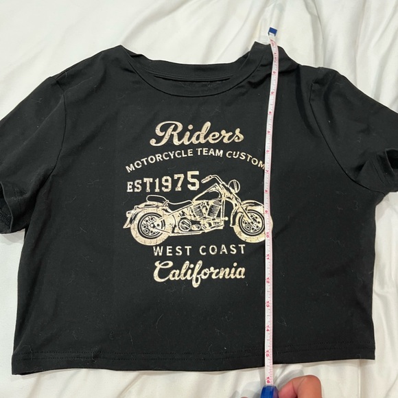 Riders by Lee Black Tee with Motorcycle Graphic - Picture 2 of 5